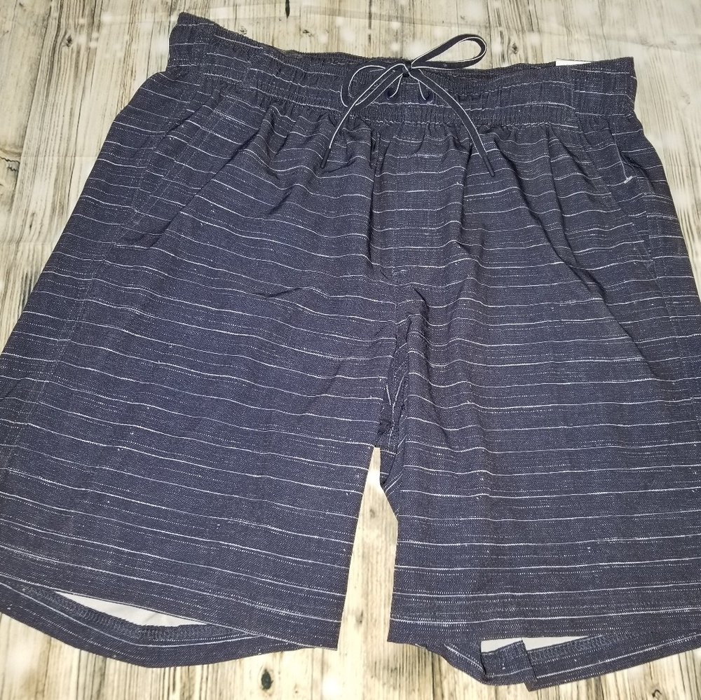 Mens George Swim Trunks blue & white size med NWT